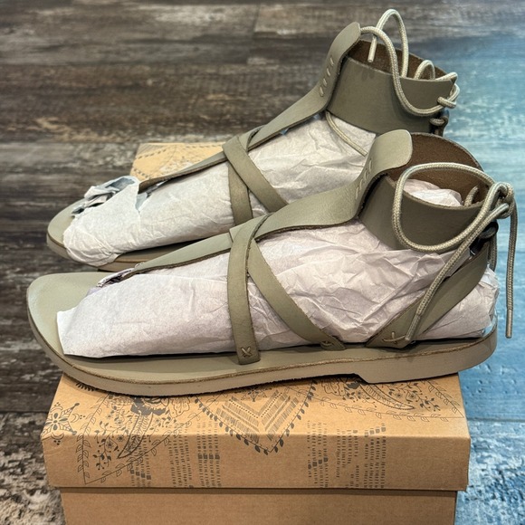 Free People Vacation Day Wrap Sky Gladiator Sandals Size 41 EU Lace Up Beach NEW - Picture 11 of 12